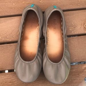 Tieks, size 9, taupe, genuine leather flats